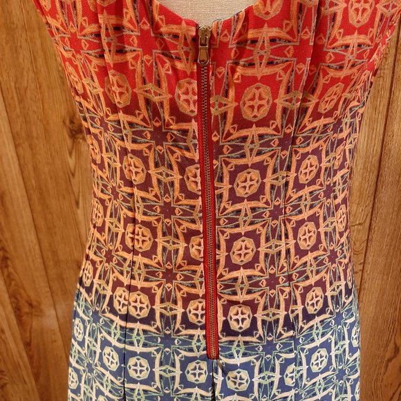 Julian Taylor Printed Dress (Size 6) - Picture 5 of 9
